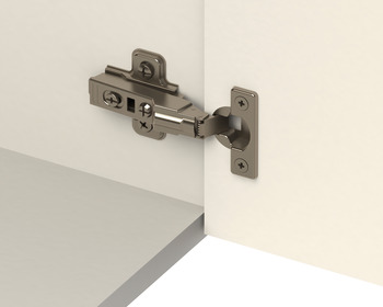 Concealed hinge, Half overlay, with soft closing